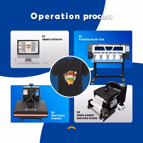 T Shirt Jeans Hoodies Cap Canvas Bag Printing Machine 60cm A1 Dtf Printer