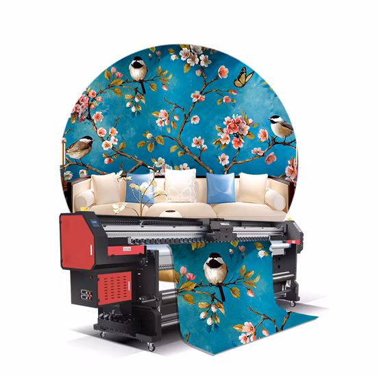 Full Automatic 3.2m Inkjet Large Format Roll to Roll Digital UV Printer for PU