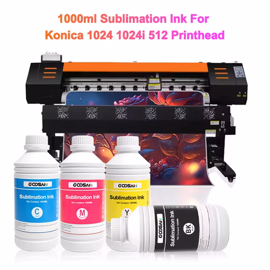 Sample Customization Fast Dry High Transfer Rate Heat Transfer 1000ml Textile Cmyk Dye Sublimation Ink